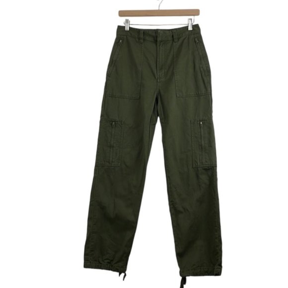 Aritzia Pants - Aritzia TNA Cotton Army Green Utility Pants